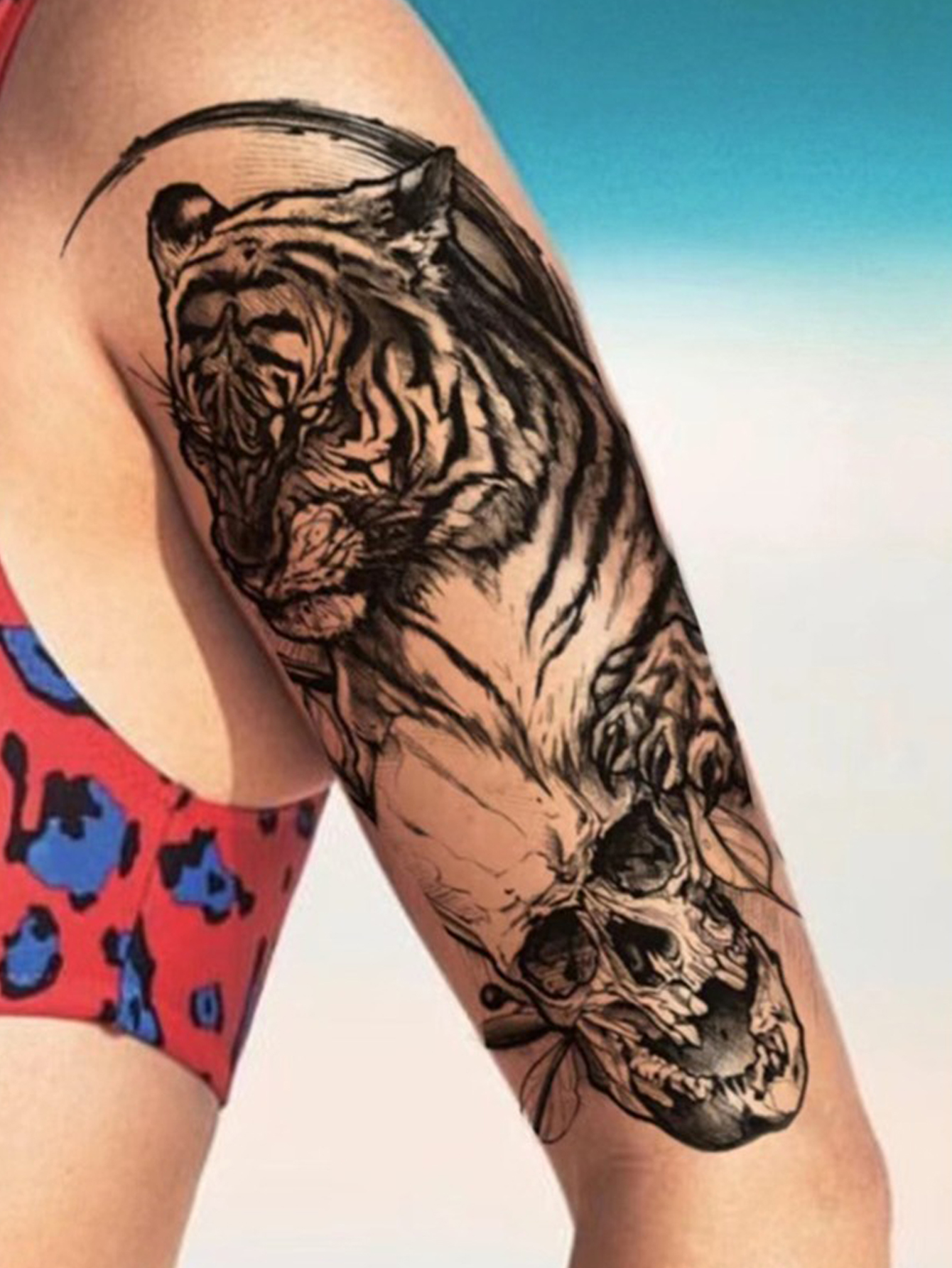 Animal Style Waterproof Arm Tattoo Sticker